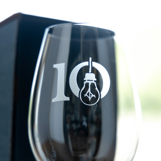 10 Year Wine Glass