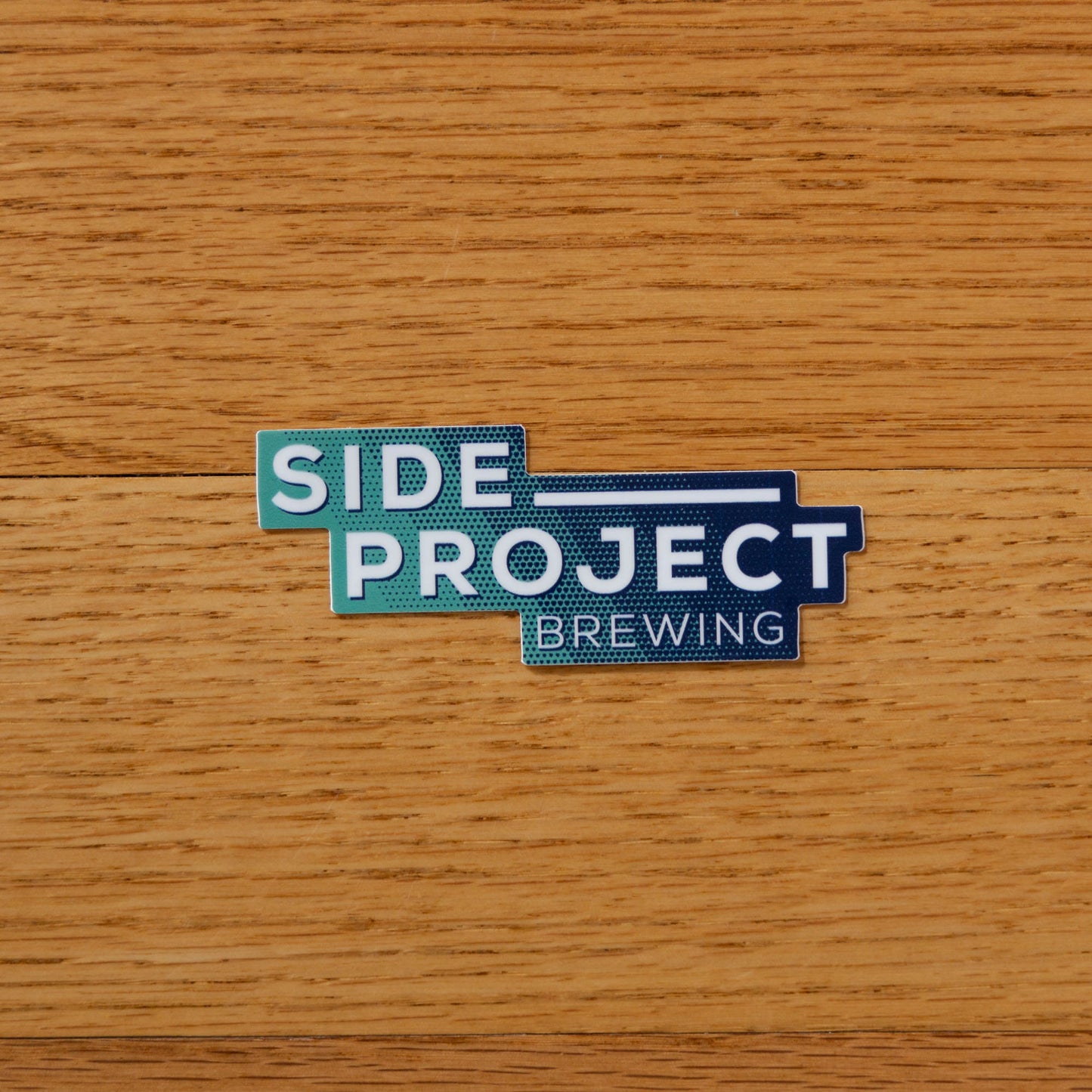 Blue & Teal Typeface Sticker