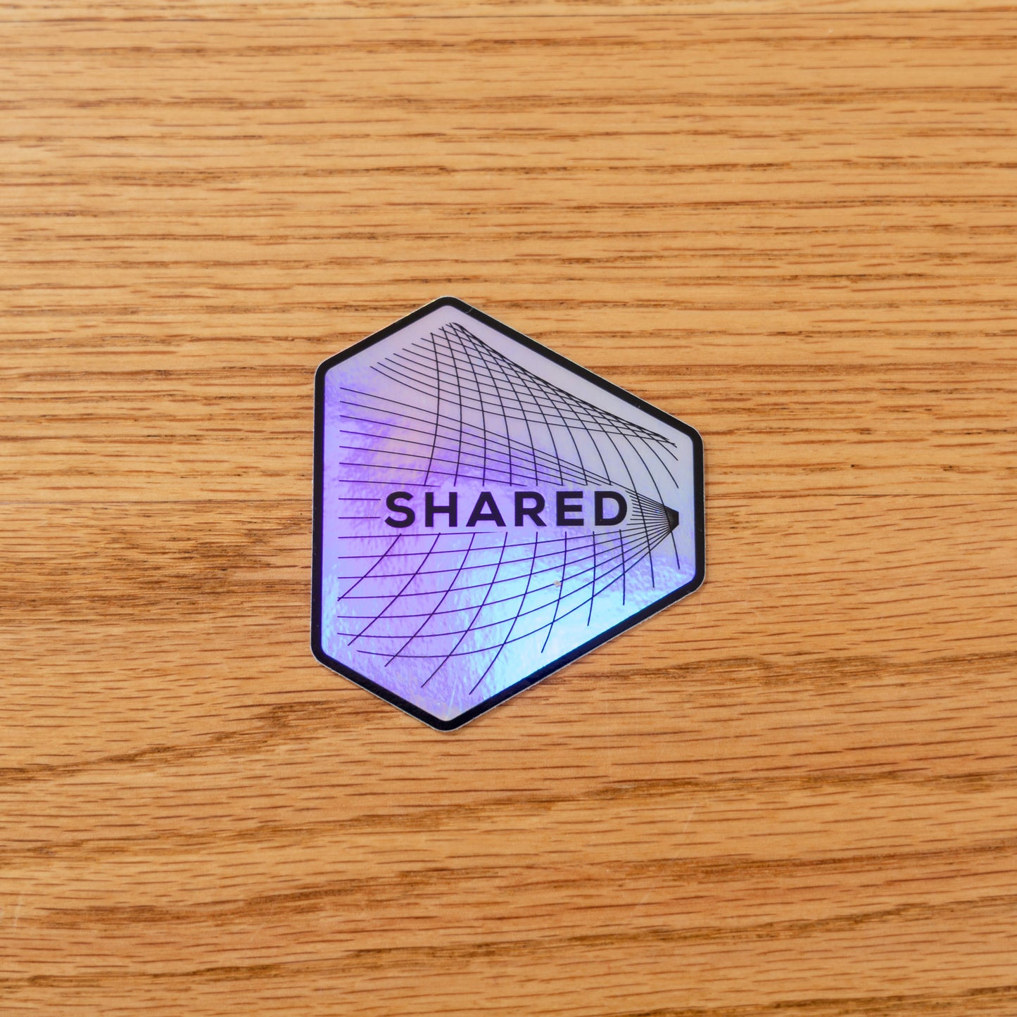 Shared Holographic Logo Sticker