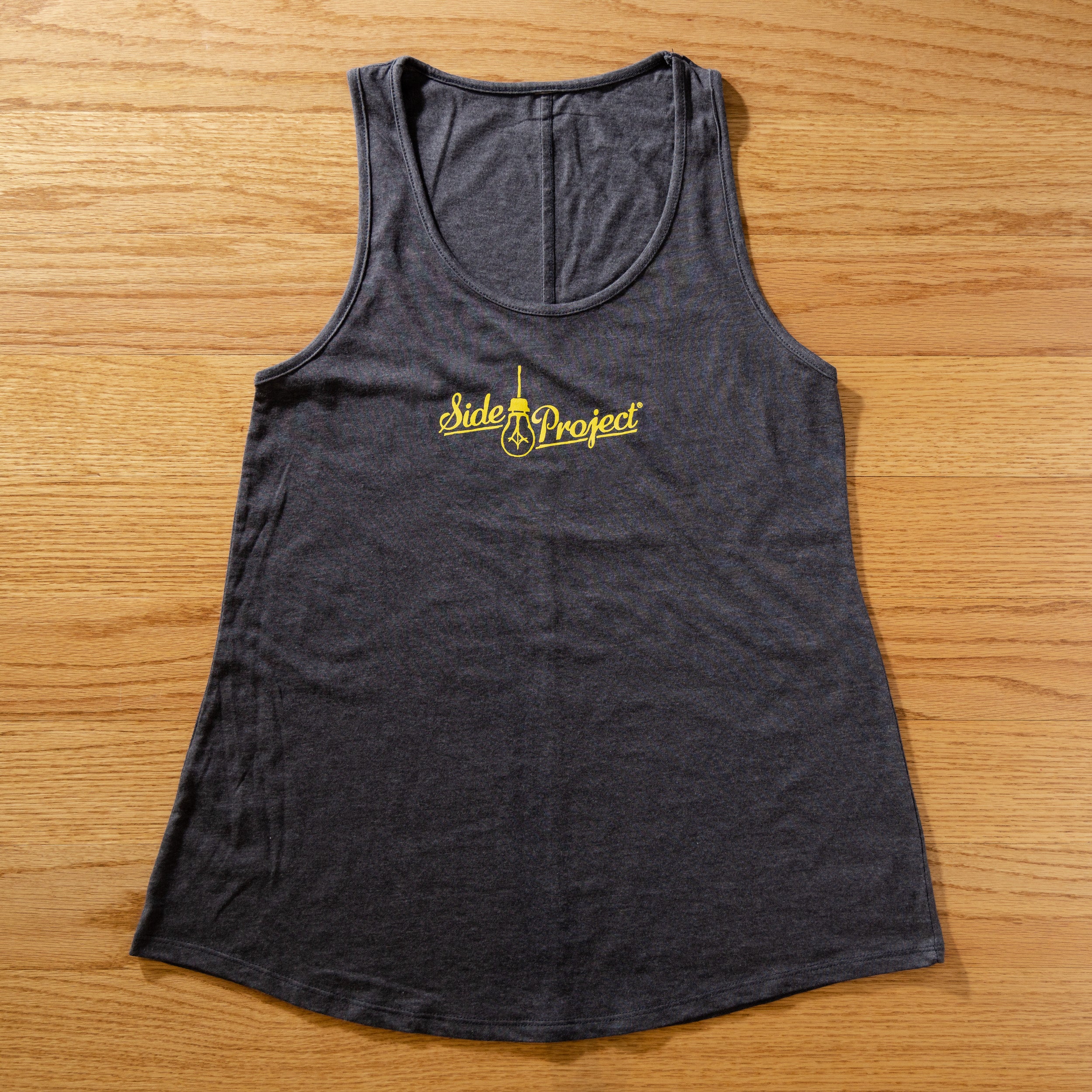 Side Project Logo Tank - Charcoal Grey