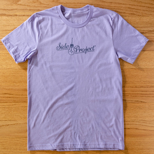 Script Logo T-Shirt - Lavender - Large Only