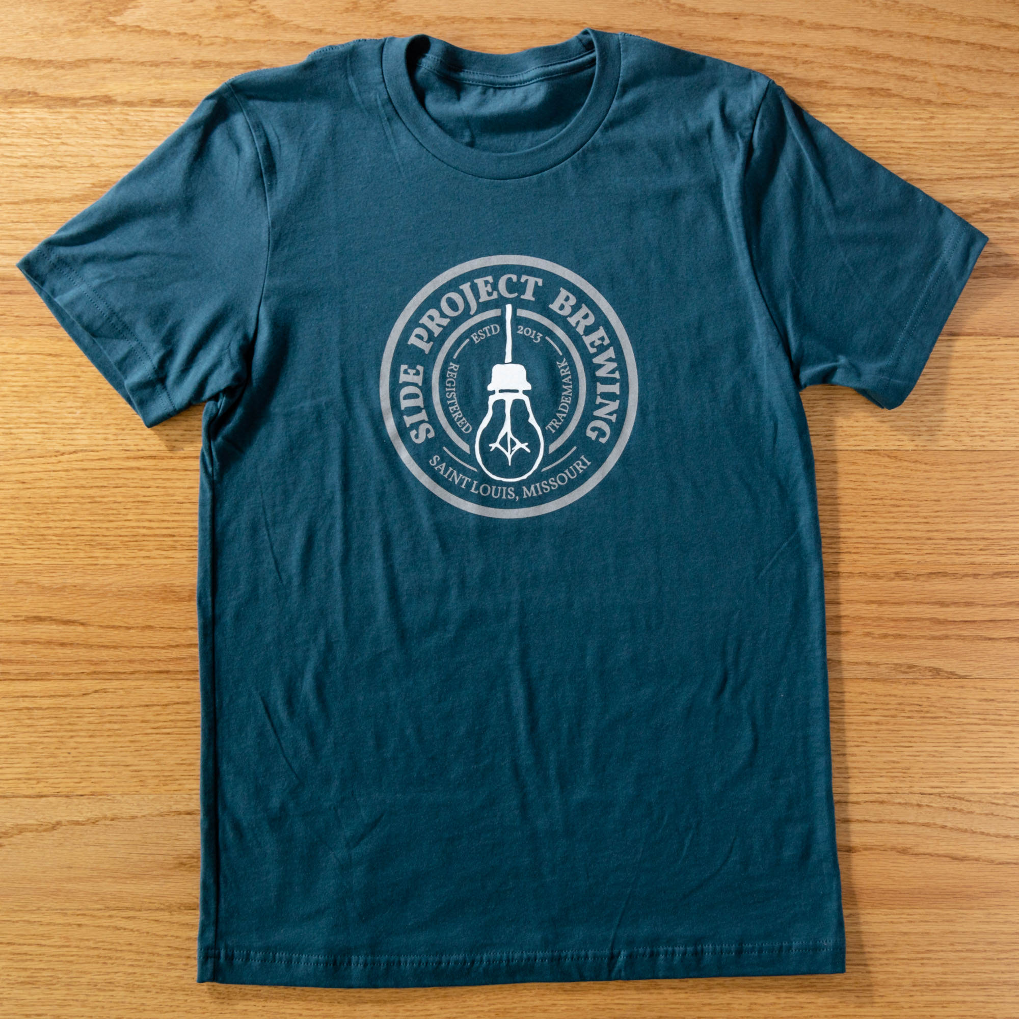 Side Project Circle Logo T-Shirt - Atlantic Green