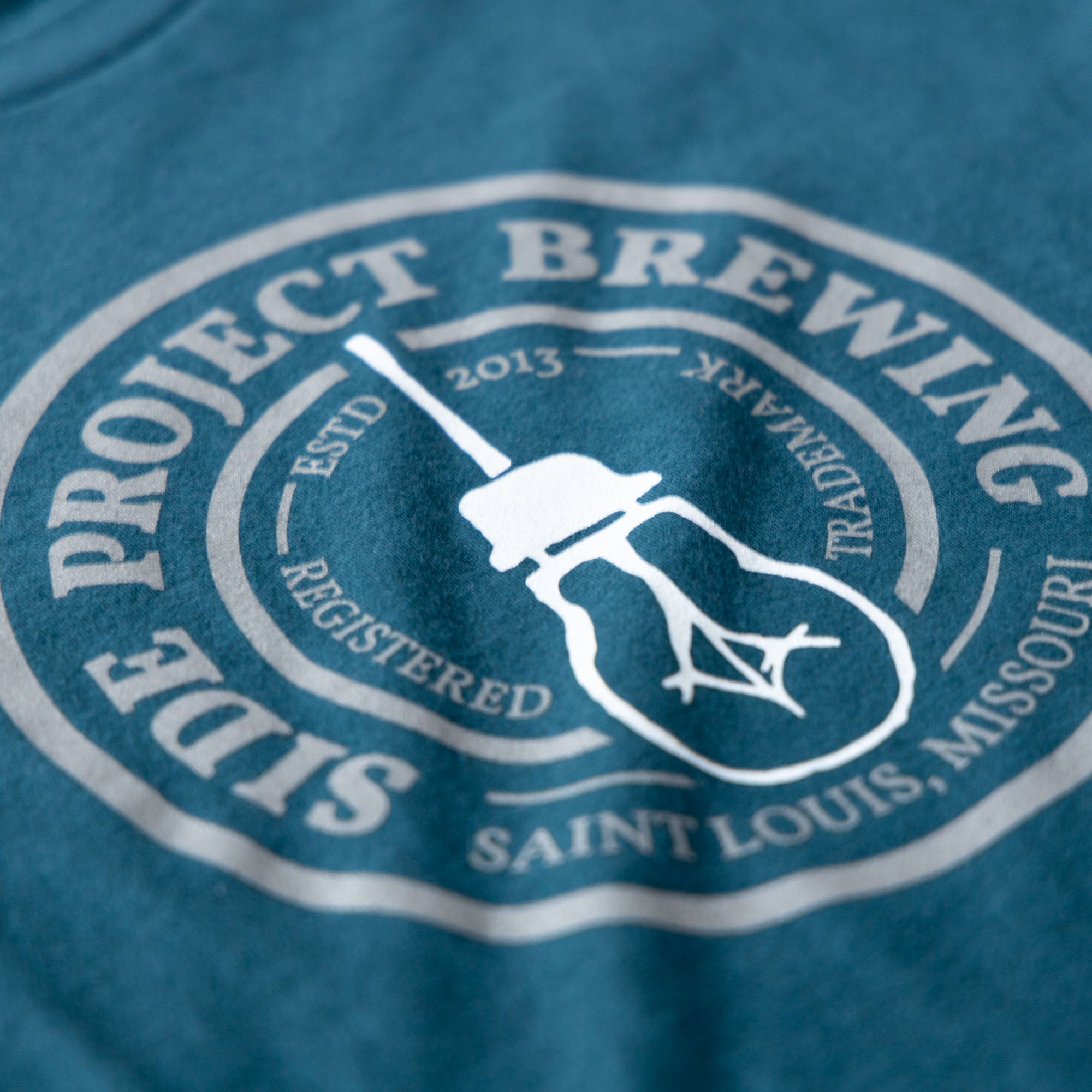 Side Project Circle Logo T-Shirt - Atlantic Green