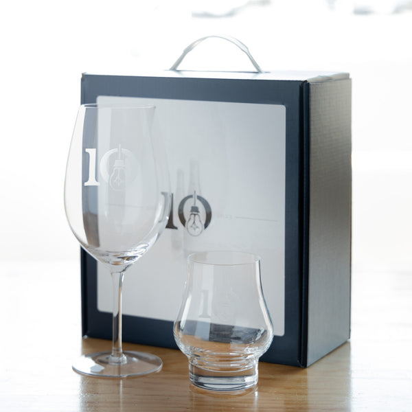 Side Project 10 Year Glassware Set