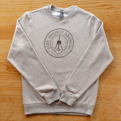 Circle Logo Crewneck - Heathered Latte