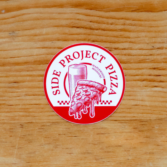 SP Pizza Circle Logo Sticker
