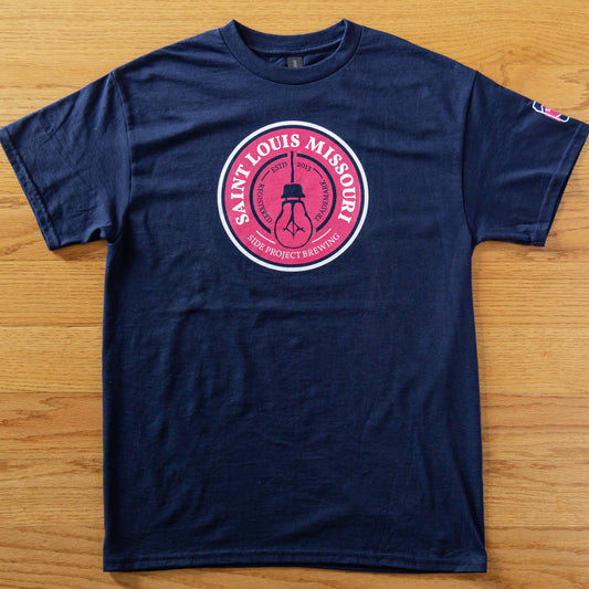 Soccer Circle Logo T-Shirt - Navy