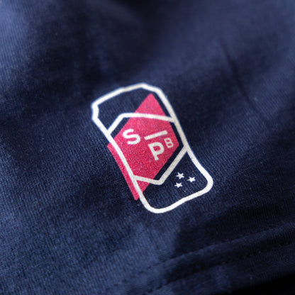 Soccer Circle Logo T-Shirt - Navy