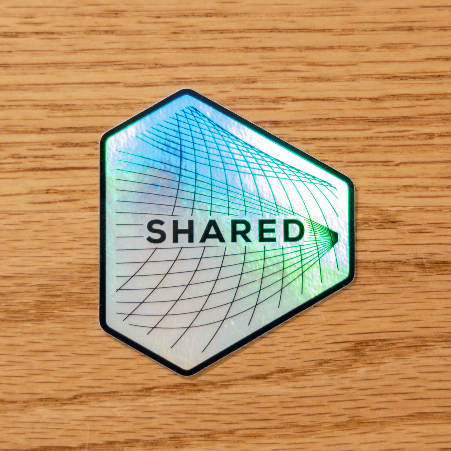 Shared Holographic Logo Sticker