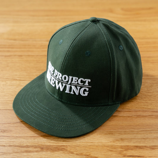 Block Logo Embroidered Hat - Dark Green