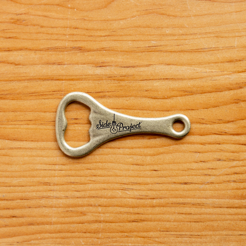 Side Project Metal Keychain Bottle Opener