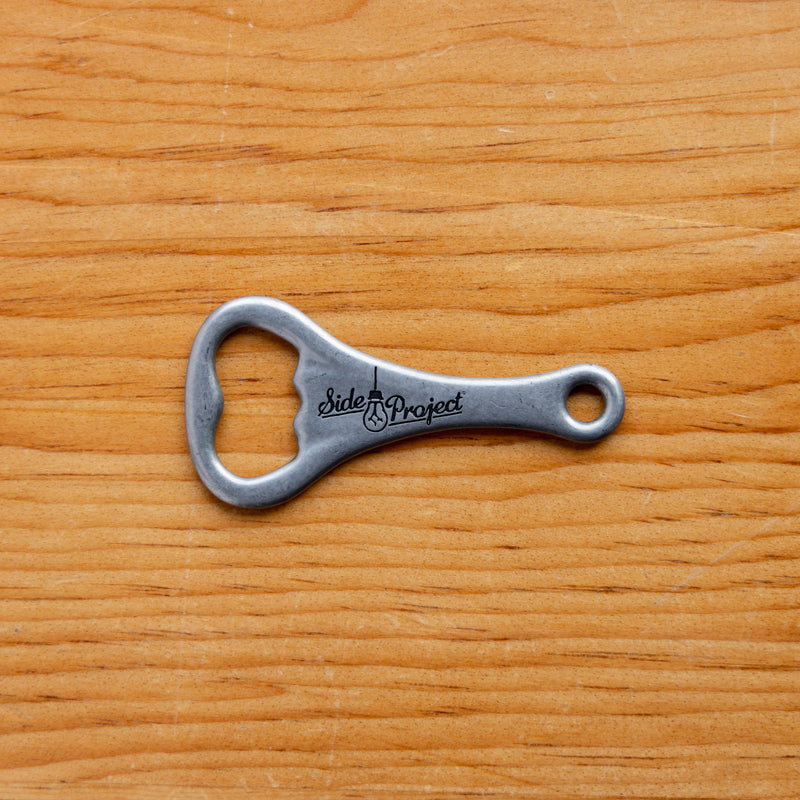 Side Project Metal Keychain Bottle Opener