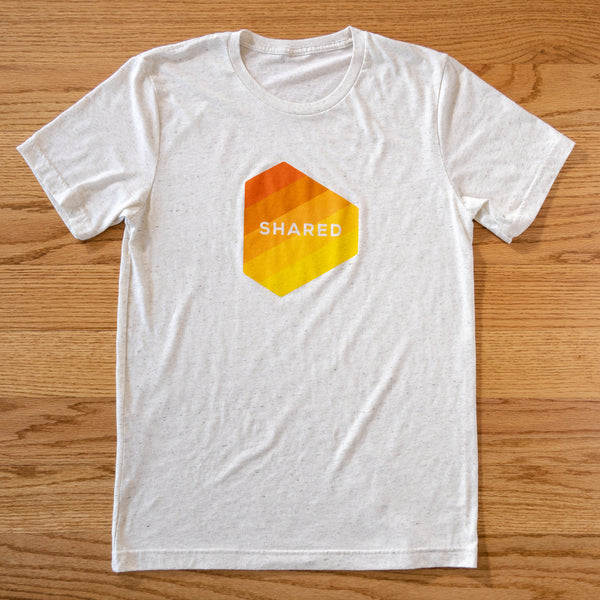 Shared Gradient Logo T-Shirt - Oatmeal