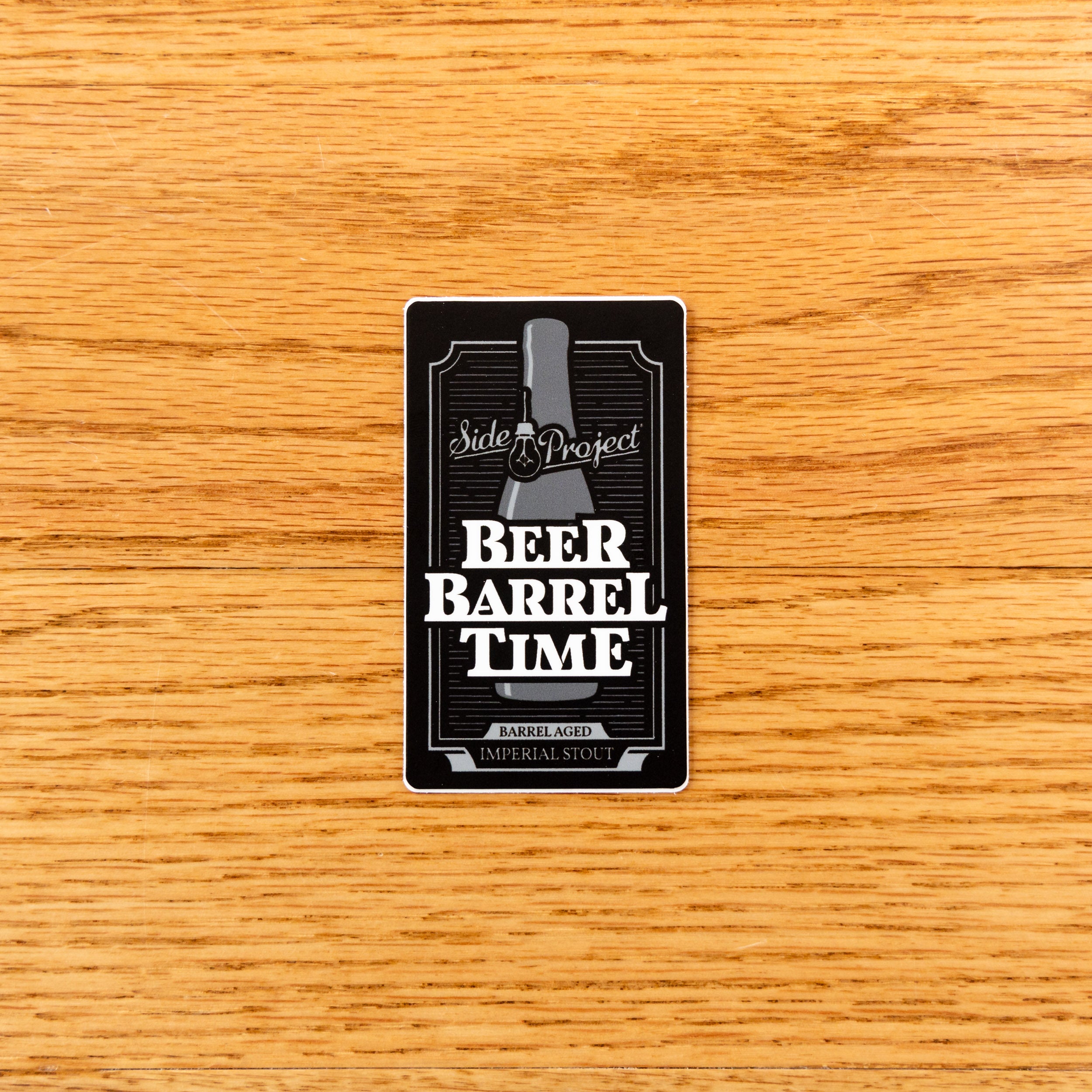 Side Project Beer : Barrel : Time Sticker