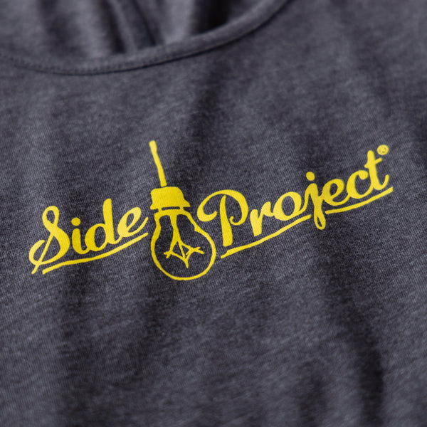 Side Project Logo Tank - Charcoal Grey
