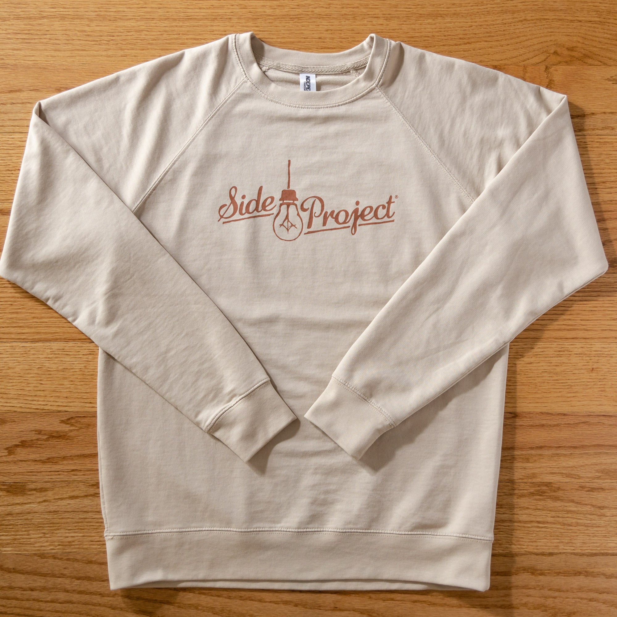 Side Project Logo Crewneck - Sand