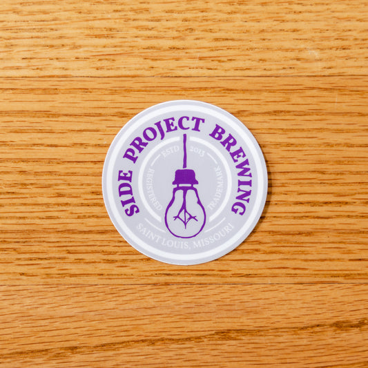 Lilac & Dark Purple Circle Sticker
