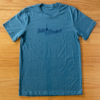 Script Logo T-Shirt - Heather Deep Teal