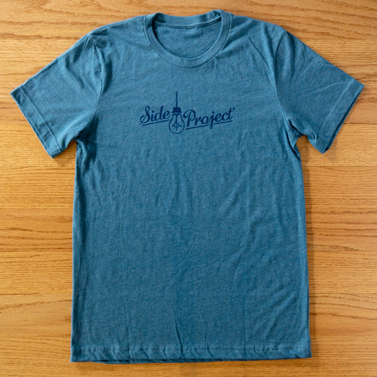 Script Logo T-Shirt - Heather Deep Teal